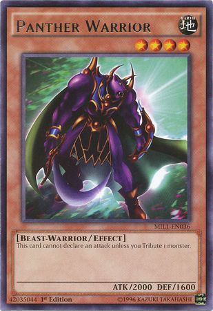 Panther Warrior MIL1 EN036 Rare 1st Edition Panther Warrior MIL1 EN036 Rare 1st Edition