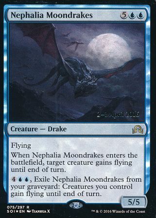 Nephalia Moondrakes 075 297 SOI Prerelease Foil Promo Magic The Gathering Promo Cards Nephalia Moondrakes 075 297 SOI Prerelease Foil Promo Magic The Gathering Promo Cards