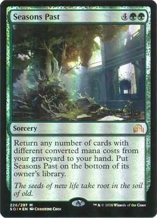 Seasons Past 226 297 SOI Prerelease Foil Promo Magic The Gathering Promo Cards Seasons Past 226 297 SOI Prerelease Foil Promo Magic The Gathering Promo Cards