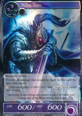 Fallen Hero TMS 076 Uncommon Foil Force of Will The Moonlit Savior Foil Singles Fallen Hero TMS 076 Uncommon Foil Force of Will The Moonlit Savior Foil Singles