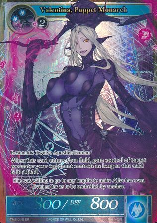 Valentina Puppet Monarch TMS 049 Full Art Super Rare Foil Valentina Puppet Monarch TMS 049 Full Art Super Rare Foil