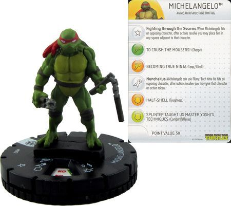 Heroclix TMNT Heroes in a Half Shell # 002 Michelangelo