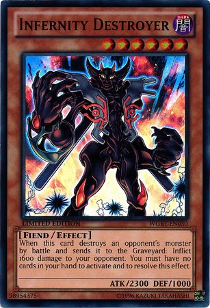 Infernity Destroyer WGRT EN030 Super Rare Limited 1st Edition Infernity Destroyer WGRT EN030 Super Rare Limited 1st Edition