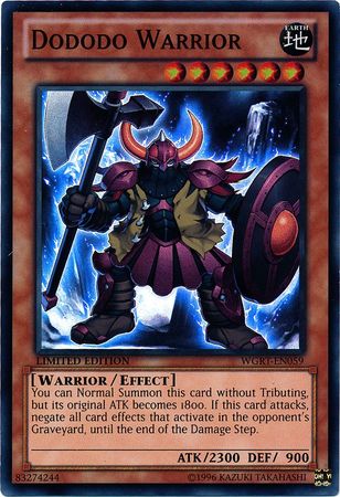 Dododo Warrior WGRT EN059 Super Rare Limited 1st Edition Dododo Warrior WGRT EN059 Super Rare Limited 1st Edition