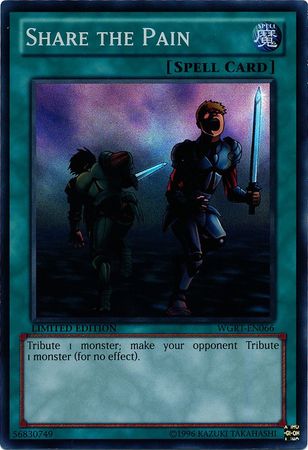 Share the Pain WGRT EN066 Super Rare Limited 1st Edition War of the Giants Reinforcements Share the Pain WGRT EN066 Super Rare Limited 1st Edition War of the Giants Reinforcements