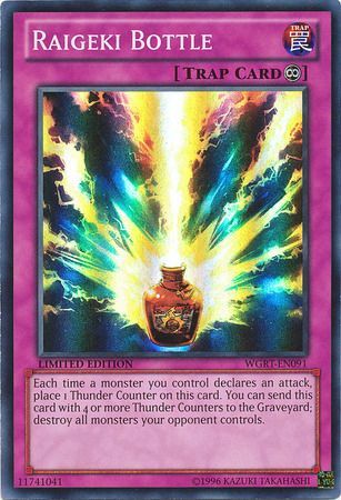 Raigeki Bottle WGRT EN091 Super Rare Limited 1st Edition Raigeki Bottle WGRT EN091 Super Rare Limited 1st Edition