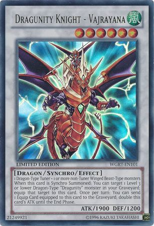 Dragunity Knight Vajrayana WGRT EN101 Ultra Rare Limited 1st Edition Dragunity Knight Vajrayana WGRT EN101 Ultra Rare Limited 1st Edition