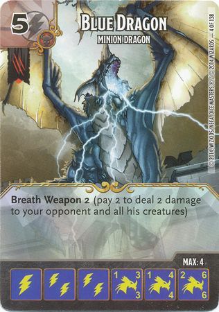 Blue Dragon Minion Dragon 4 138 Fixed D D Dice Masters Battle for Faerun Starter Set Blue Dragon Minion Dragon 4 138 Fixed D D Dice Masters Battle for Faerun Starter Set