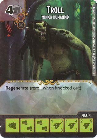 Troll Minion Humanoid 19 138 Fixed D D Dice Masters Battle for Faerun Starter Set Troll Minion Humanoid 19 138 Fixed D D Dice Masters Battle for Faerun Starter Set