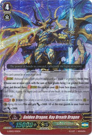 Golden Dragon Ray Breath Dragon G SD02 001EN Foil G Start Deck 02 Knight of the Sun Singles Golden Dragon Ray Breath Dragon G SD02 001EN Foil G Start Deck 02 Knight of the Sun Singles