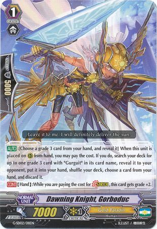 Dawning Knight Gorboduc G SD02 011EN Dawning Knight Gorboduc G SD02 011EN