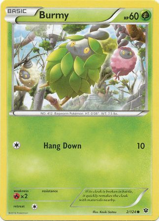 Burmy 2 124 Common XY Fates Collide Singles Burmy 2 124 Common XY Fates Collide Singles