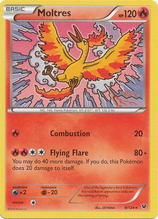 Moltres Giant Pokemon Card Print 