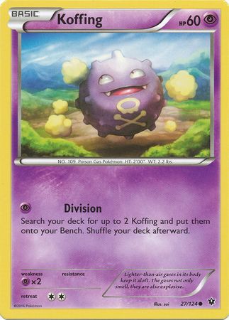 Koffing 27 124 Common XY Fates Collide Singles Koffing 27 124 Common XY Fates Collide Singles