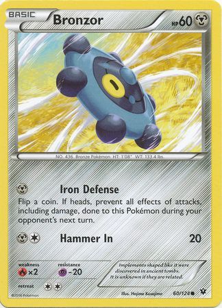 Bronzor 60 124 Common XY Fates Collide Singles Bronzor 60 124 Common XY Fates Collide Singles