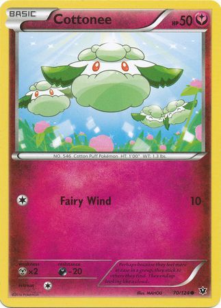 Cottonee 70 124 Common XY Fates Collide Singles Cottonee 70 124 Common XY Fates Collide Singles