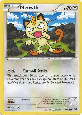 Meowth 74 124 Common Meowth 74 124 Common