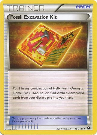 Fossil Excavation Kit 101 124 Uncommon XY Fates Collide Singles Fossil Excavation Kit 101 124 Uncommon XY Fates Collide Singles