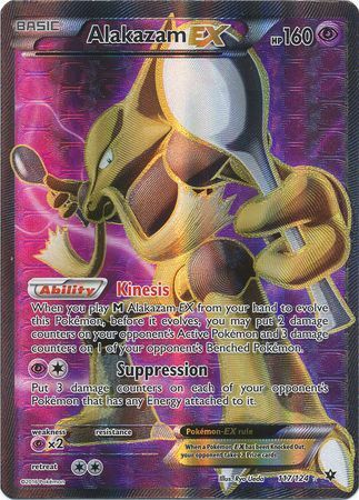 Alakazam EX Full Art - 117/124 - Fates Collide – Card Cavern Trading Cards,  LLC