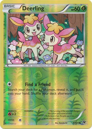 Deerling 8 124 Common Reverse Holo Deerling 8 124 Common Reverse Holo