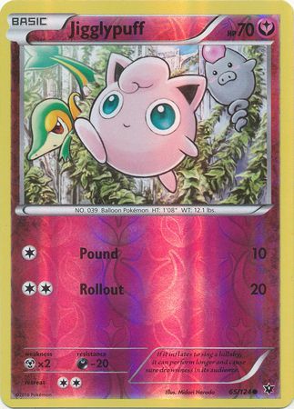 Jigglypuff 65 124 Common Reverse Holo XY Fates Collide Reverse Holo Singles Jigglypuff 65 124 Common Reverse Holo XY Fates Collide Reverse Holo Singles