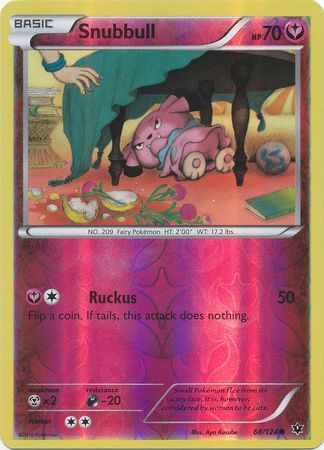 Snubbull 68 124 Common Reverse Holo XY Fates Collide Reverse Holo Singles Snubbull 68 124 Common Reverse Holo XY Fates Collide Reverse Holo Singles