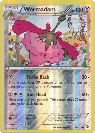 Wormadam 59 124 Uncommon Reverse Holo XY Fates Collide Reverse Holo Singles Wormadam 59 124 Uncommon Reverse Holo XY Fates Collide Reverse Holo Singles