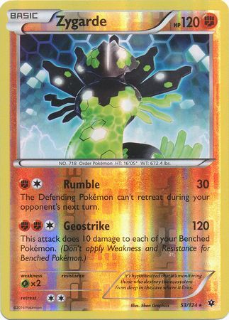 Details about   Zygarde 53/124 MINT XY Fates Collide Pokemon TCG 2016 Rare Card 