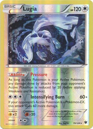 Lugia 78 124 Rare Reverse Holo Lugia 78 124 Rare Reverse Holo