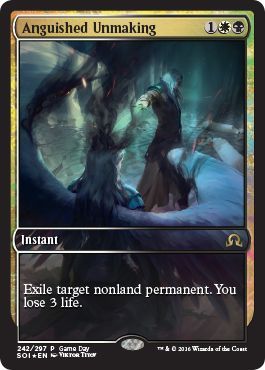 Anguished Unmaking Game Day Promo Magic The Gathering Promo Cards Anguished Unmaking Game Day Promo Magic The Gathering Promo Cards