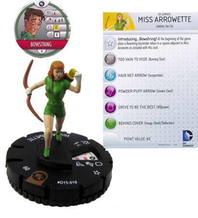Miss Arrowette D15 010 LE WizKids Promo DC Heroclix Miss Arrowette D15 010 LE WizKids Promo DC Heroclix