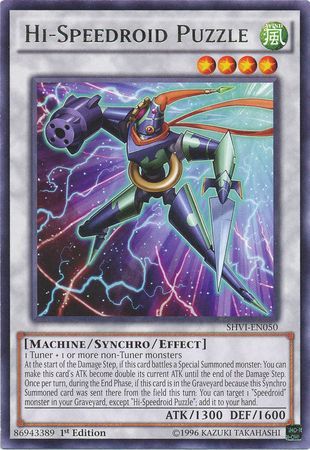 Hi Speedroid Puzzle SHVI EN050 Rare 1st Edition Hi Speedroid Puzzle SHVI EN050 Rare 1st Edition