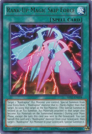 Rank Up Magic Skip Force SHVI EN058 Rare 1st Edition Rank Up Magic Skip Force SHVI EN058 Rare 1st Edition