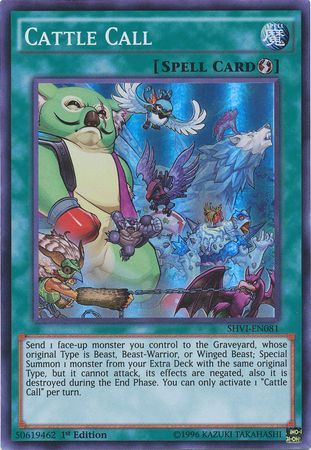 Cattle Call SHVI EN081 Super Rare 1st Edition Cattle Call SHVI EN081 Super Rare 1st Edition