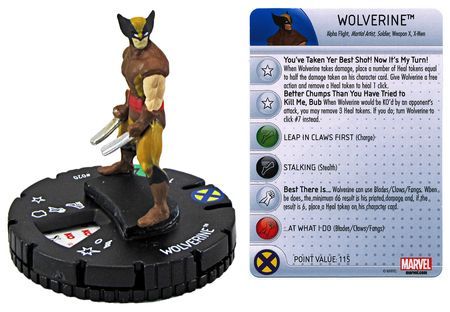 Marvel HeroClix Wolverine and the X-Men Single Figure 