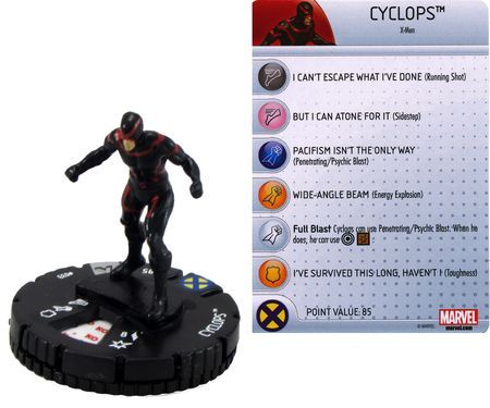 Marvel Heroclix 10 Figure Lot #130 Beast Cyclops Jean Colossus Warpath Longshot 