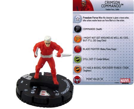 Crimson Commando 048 The Uncanny X Men Marvel Heroclix Crimson Commando 048 The Uncanny X Men Marvel Heroclix