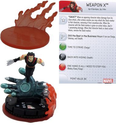 Weapon X 066 Chase Rare The Uncanny X Men Marvel Heroclix W Slash FX Base Marvel The Uncanny X Men Singles Weapon X 066 Chase Rare The Uncanny X Men Marvel Heroclix W Slash FX Base Marvel The Uncanny X Men Singles