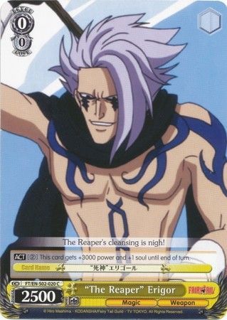 The Reaper Erigor FT EN S02 020 Common C Weiss Schwarz Fairy Tail Ver E Booster Set The Reaper Erigor FT EN S02 020 Common C Weiss Schwarz Fairy Tail Ver E Booster Set