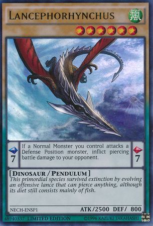 Lancephorhynchus NECH ENSP1 Ultra Rare Limited Edition Yu Gi Oh Promo Cards Lancephorhynchus NECH ENSP1 Ultra Rare Limited Edition Yu Gi Oh Promo Cards