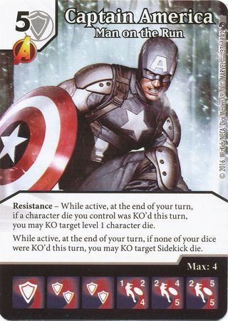 Captain America Man on the Run 37 142 Common Marvel Dice Masters Civil War Singles Captain America Man on the Run 37 142 Common Marvel Dice Masters Civil War Singles