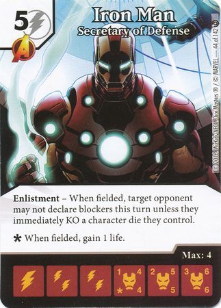 Iron Man Secretary of Defense 44 142 Common Marvel Dice Masters Civil War Singles Iron Man Secretary of Defense 44 142 Common Marvel Dice Masters Civil War Singles