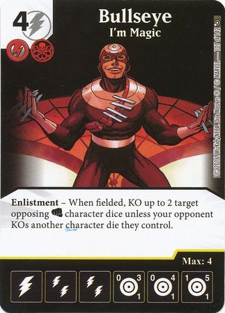 Bullseye I m Magic 107 142 Rare Marvel Dice Masters Civil War Singles Bullseye I m Magic 107 142 Rare Marvel Dice Masters Civil War Singles