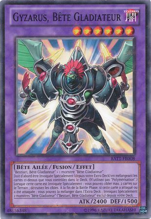 Gyzarus Bete Gladiateur BATT FR008 Starfoil Rare French Yugioh Cards Gyzarus Bete Gladiateur BATT FR008 Starfoil Rare French Yugioh Cards