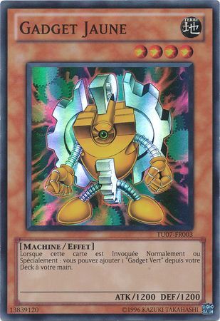 Gadget Jaune TU07 FR003 Super Rare French Yugioh Cards Gadget Jaune TU07 FR003 Super Rare French Yugioh Cards