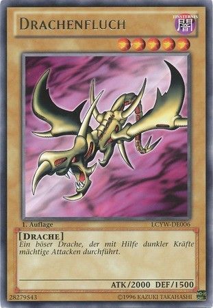 Drachenfluch LCYW DE006 Rare 1st Edition German Yugioh Cards Drachenfluch LCYW DE006 Rare 1st Edition German Yugioh Cards