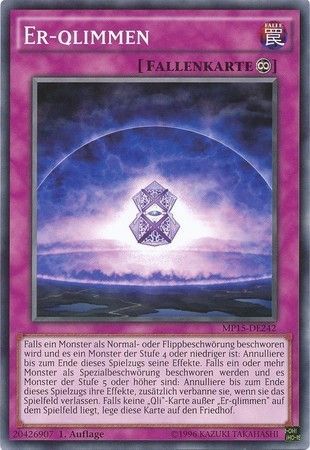 Er Qlimmen MP15 DE242 Common 1st Edition German Yugioh Cards Er Qlimmen MP15 DE242 Common 1st Edition German Yugioh Cards
