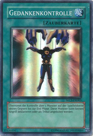 Gedankenkontrolle WC5 DE003 Super Rare German Yugioh Cards Gedankenkontrolle WC5 DE003 Super Rare German Yugioh Cards