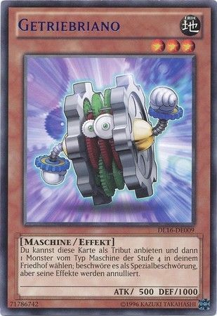 Getriebriano DL16 DE009 Rare German Yugioh Cards Getriebriano DL16 DE009 Rare German Yugioh Cards