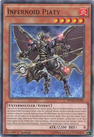Infernoid Piaty MP15 DE206 Common 1st Edition German Yugioh Cards Infernoid Piaty MP15 DE206 Common 1st Edition German Yugioh Cards